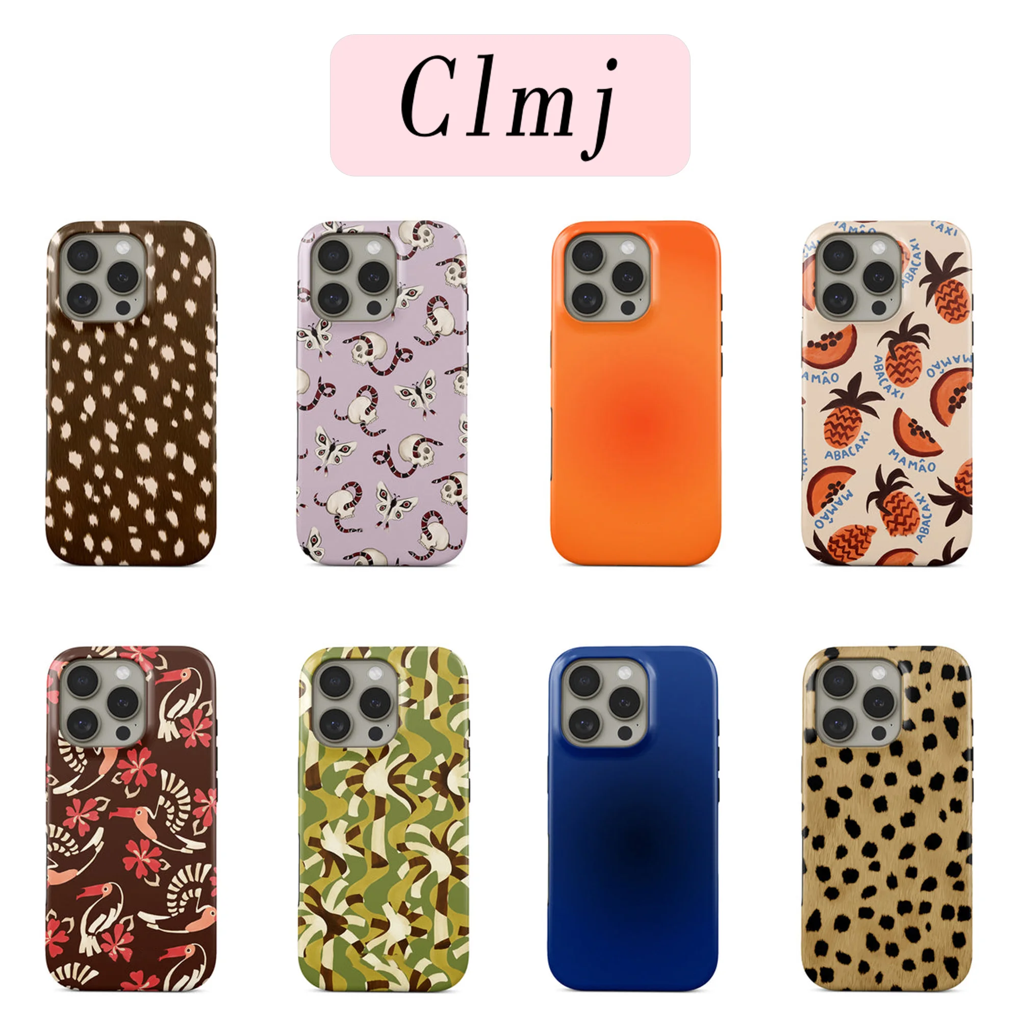 Фото Роскошный чехол Clmj Orange Halo для iPhone 17, 16e, 16, 15, 14, 13, 12, 11, X, XS, XR, XSMAX, 7, 8, Air, ProMax, Plus, двухслойная задняя крышка