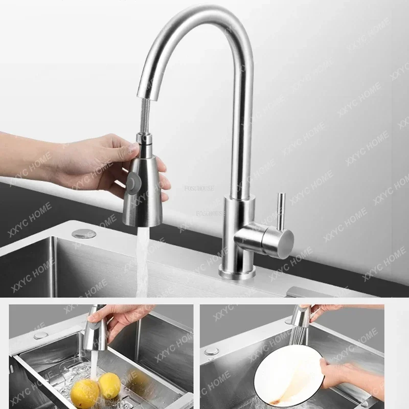 Смеситель для раковины из нержавеющей стали