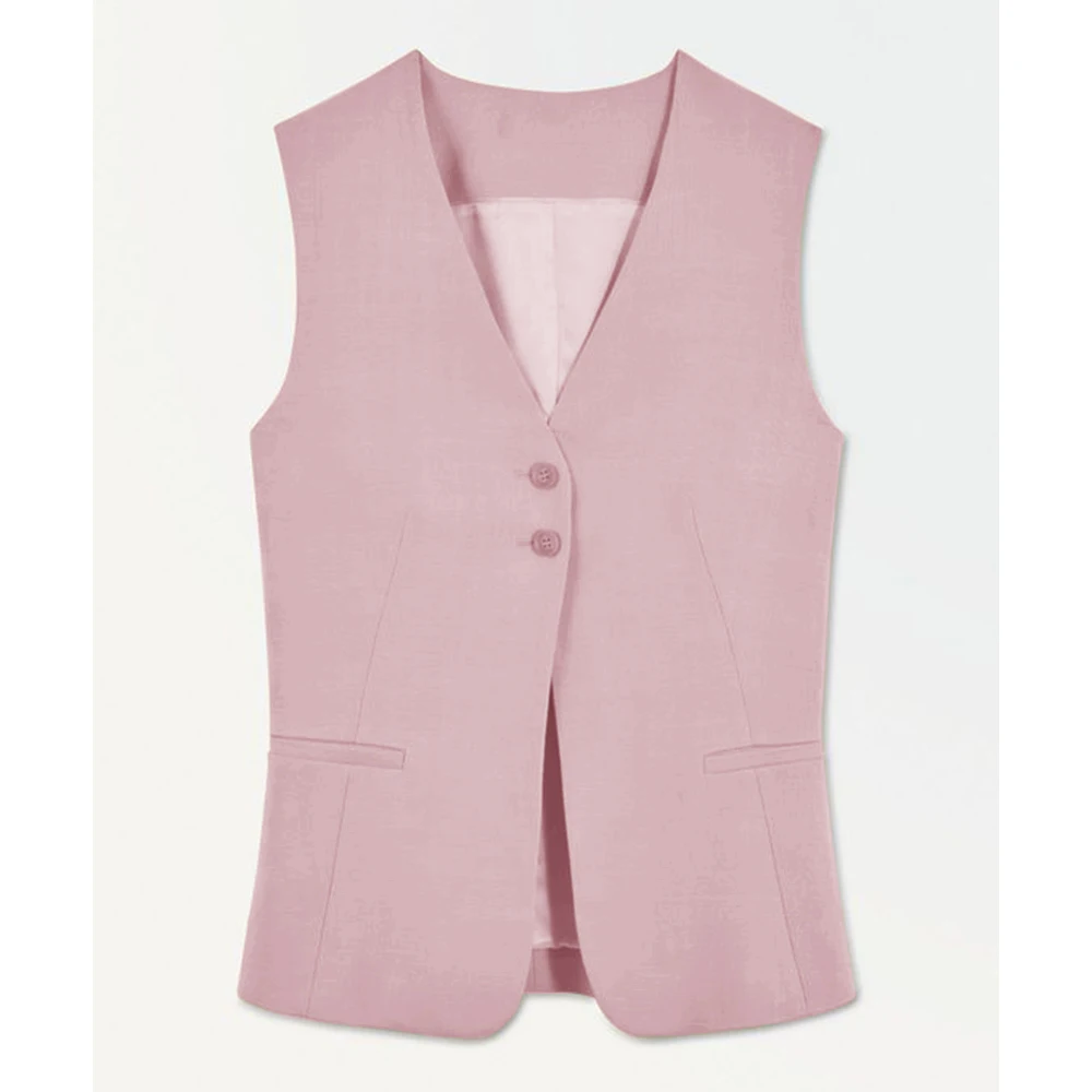 Женский жилет верхняя одежда облегающий однобортный Повседневный модный