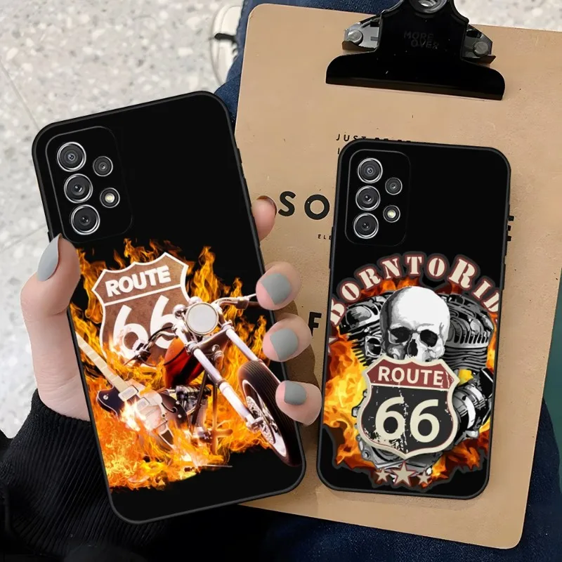 

Чехол для телефона America R-Route 66 для Samsung S23 S30 S21 S22 S20 S9 S10 S8 S7 S6 Pro Plus Edge Ultra Fe Lite, силиконовый мягкий чехол
