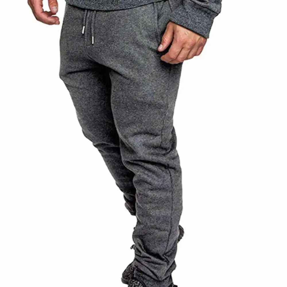 

Sports Pants Drawstring Men Pockets Elastic Waistband Solid Color Pant Pants Camouflage Sports Pants