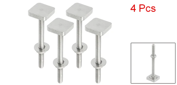 

Автомобильный нержавеющий штатив UXCELL, Т-образный слот, болт M6 с гайками, шайба, Т-образные болты, запасная часть, автомобильные аксессуары