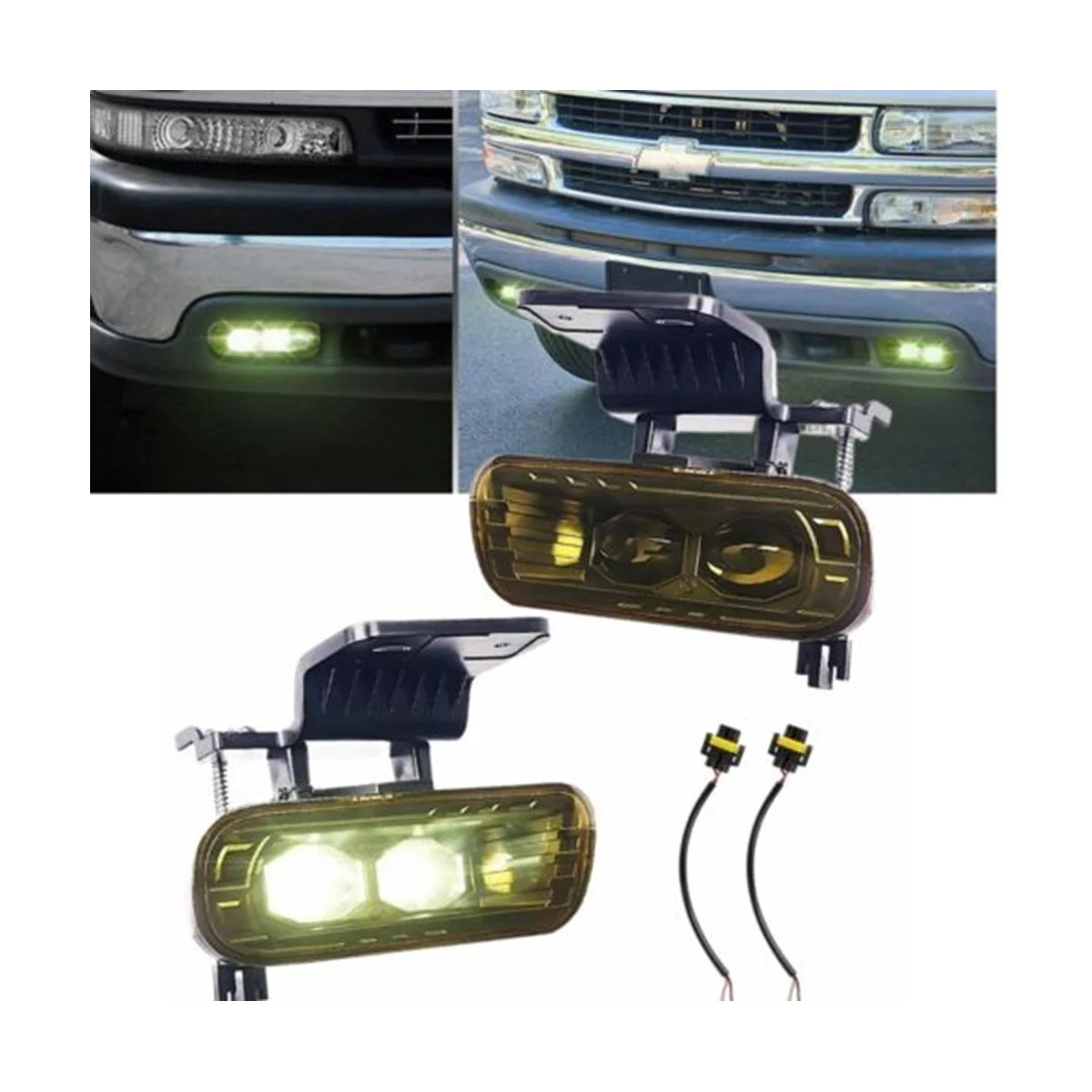 1 пара передние противотуманные фары для Chevrolet Silverado 99-02 Tahoe 00-06