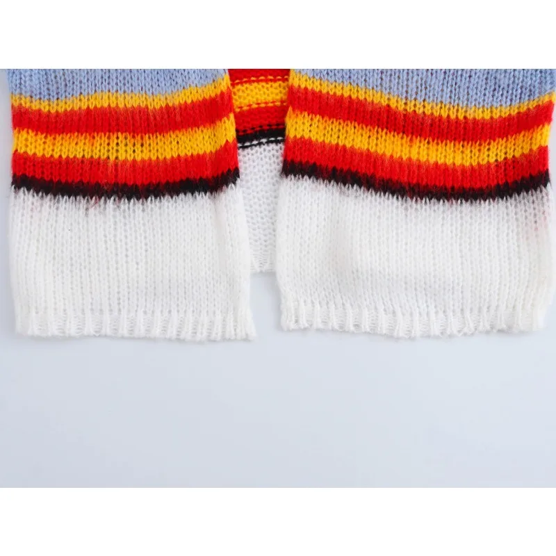 TRAF ZR Свободный кардиган Femmes Новый трикотаж Верхняя одежда Элегантные женские