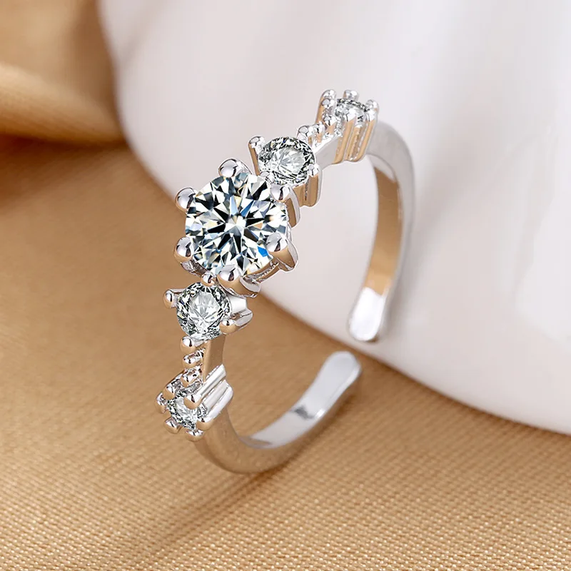 

Простое женское кольцо в японском и корейском стиле, однорядное кольцо с бриллиантами и фианитами в стиле ins, маленькое миниатюрное красное ...