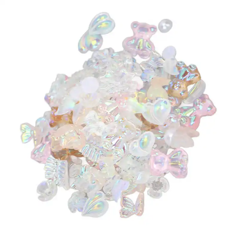 

Украшение для ногтей в форме банта, Искусственное искусство ногтей, полимерное украшение, портативное украшение для дома, для маникюра, для ...