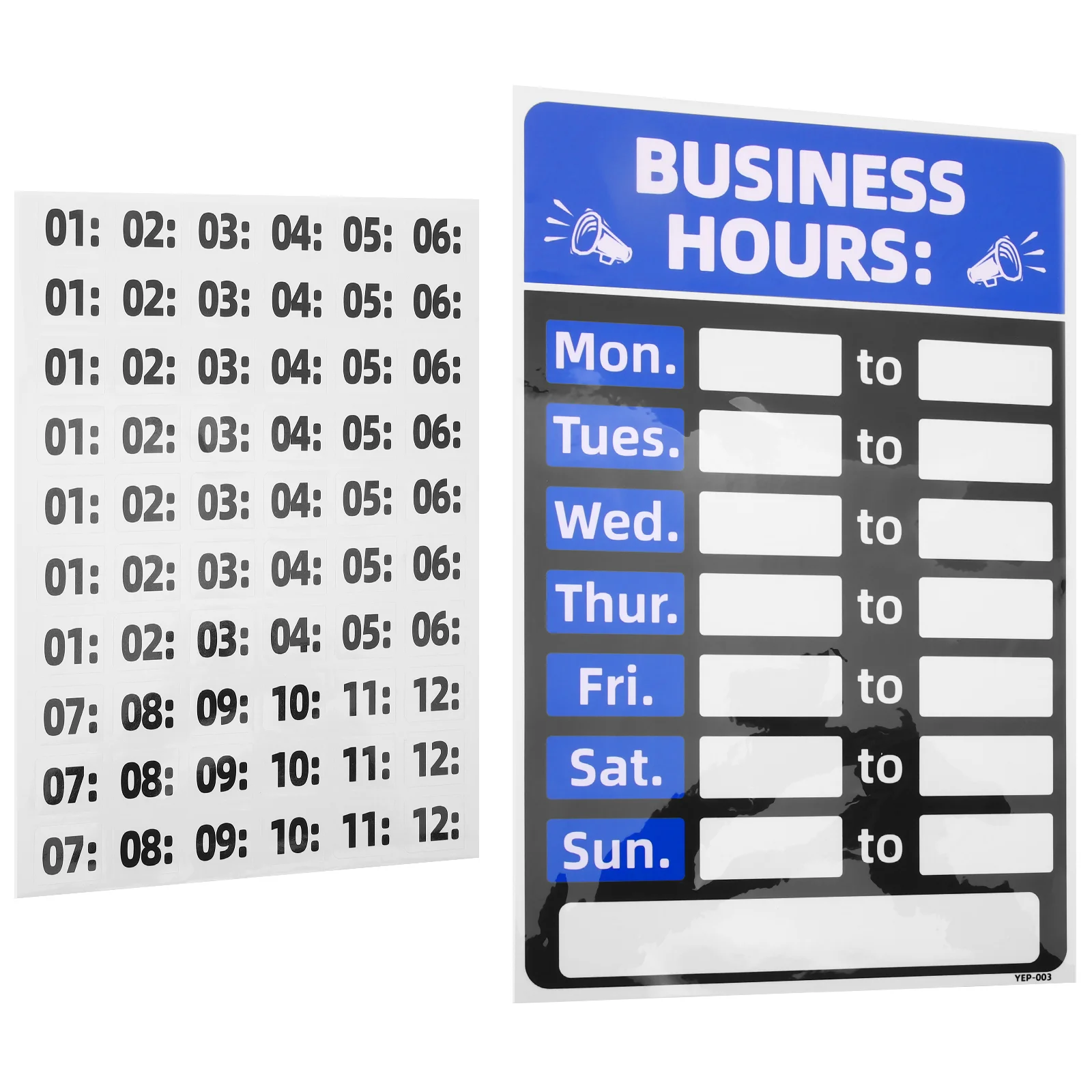 

The Office Decor Logo Stickers Store Hours Signs Business Retail Restaurants Open Pvc Changeable