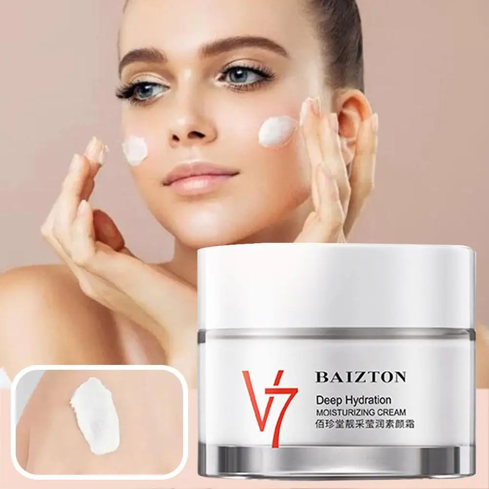 

New V7 Toning Light Face Cream Moisturizing Whitening Face Wrinkle Care 50g Anti Cream Anti-aging Essence Day J8C0