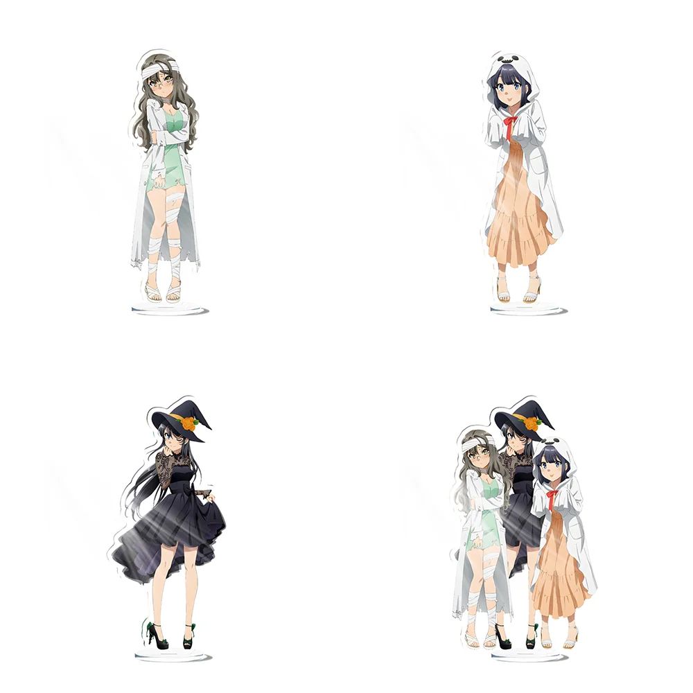 Фото Аниме Rascal Does Not Dream of Bunny Girl Senpai 15 см акриловая подставка Shouko Makinohara подарки на Хэллоуин аксессуары Декор подарки №1