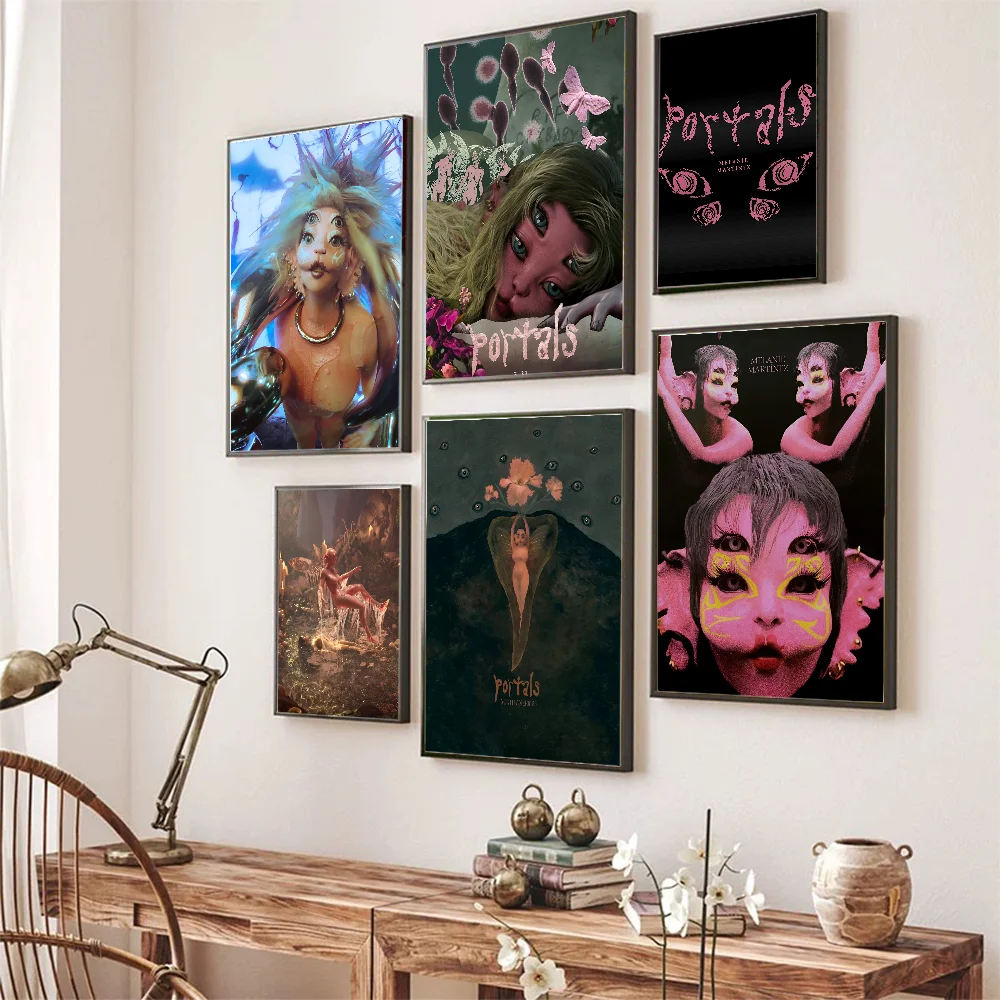 

Singer Melanie Martinez Poster Self-adhesive Art Poster Retro Kraft Paper Sticker DIY Room Bar Cafe Vintage Decorative Painting