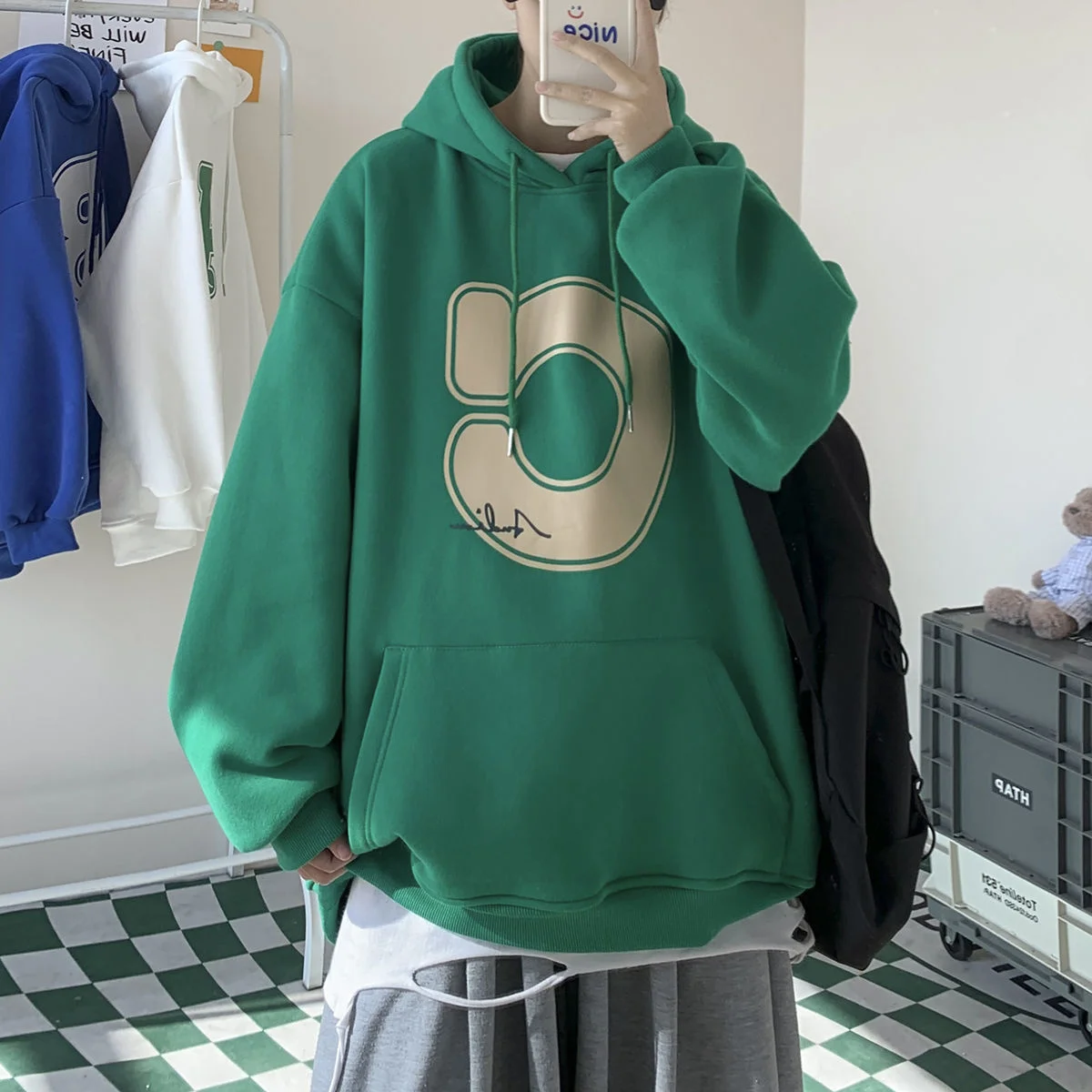 

Privathinker 2022 New Letter Graphic Men's Hoodies Oversized Unisex Sweatshirts Korean Style Male Casual Fashion Pullovers