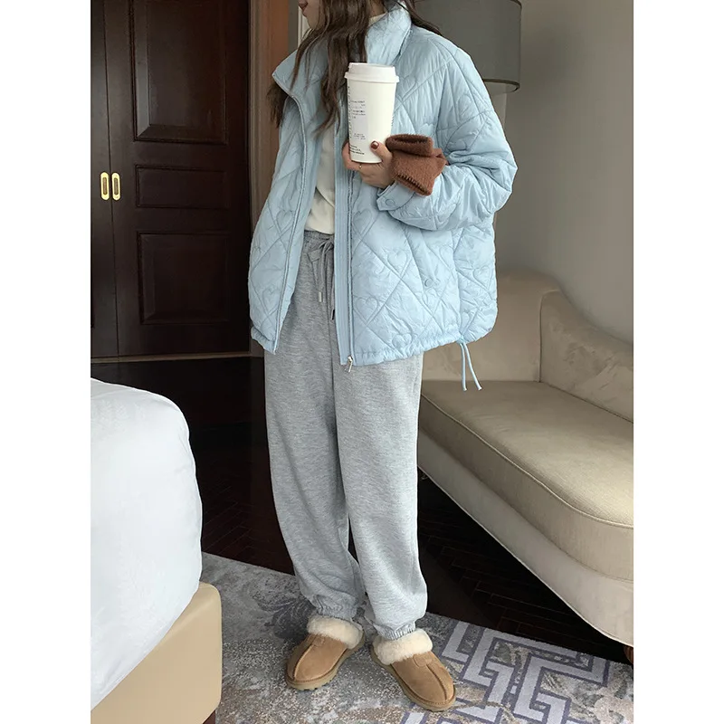 Lapel Short Sections of Cotton Clothing Female 2022 Winter The Loose Small Child Warm Cotton Jacket Coat