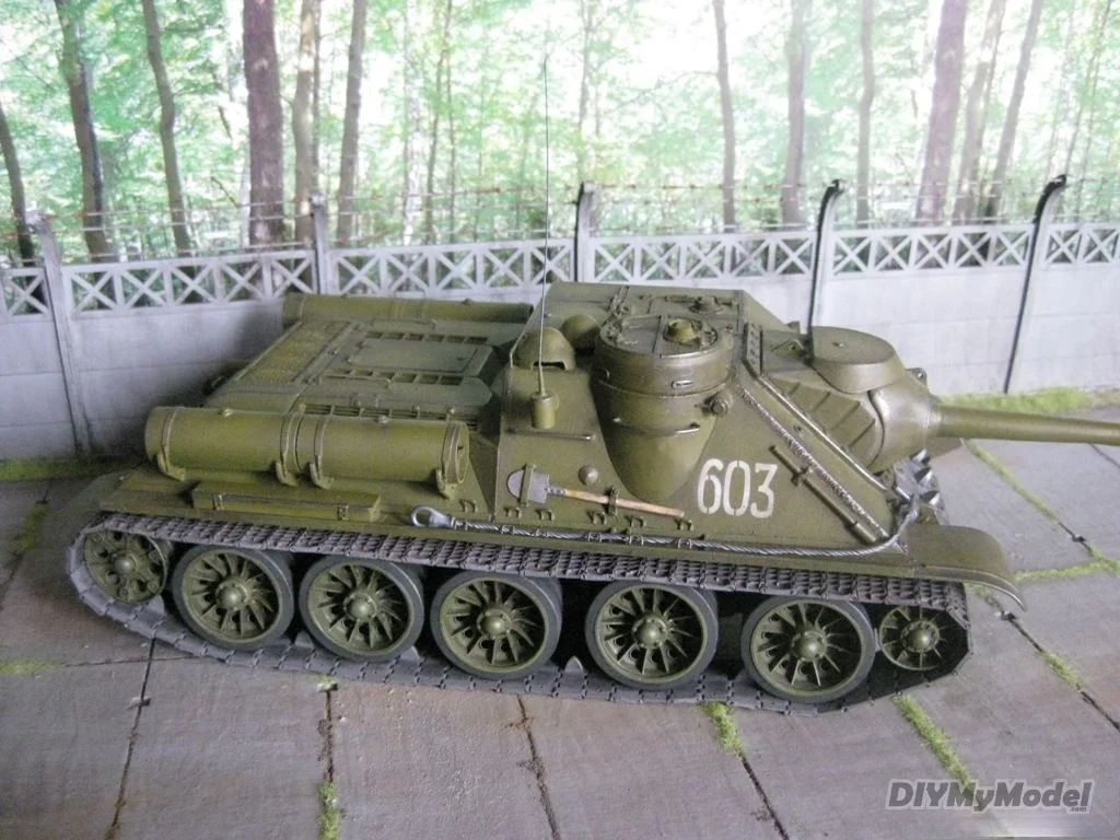DIYMyModeI советский su-85m танков DIY ручной работы Бумага модель комплект игрушки