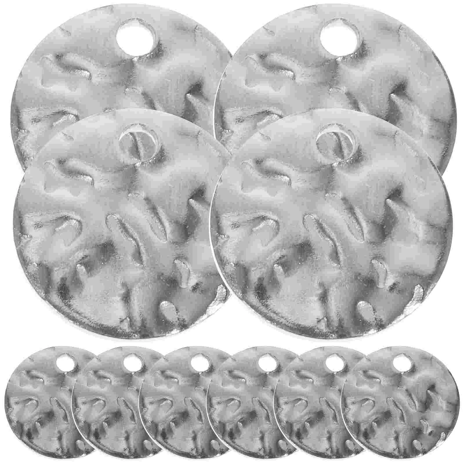 

60Pcs Decorative Disc Shaped Pendants Delicate Earring Pendants Bracelet Charms