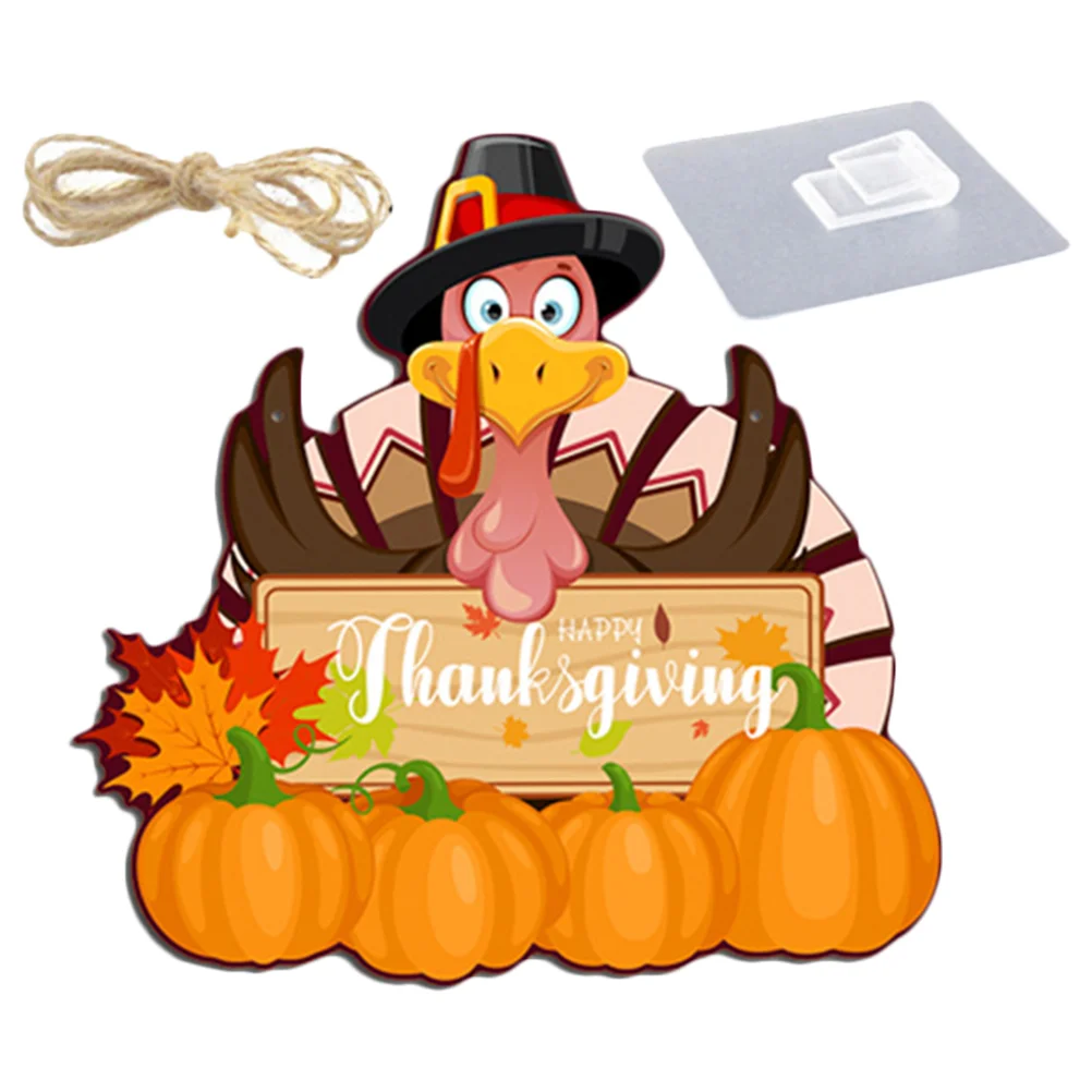 

Thanksgiving Door Decorations Sign Pendant Welcome Front Hanging Harvest Indoor Wooden Home Scene Ornament Wall