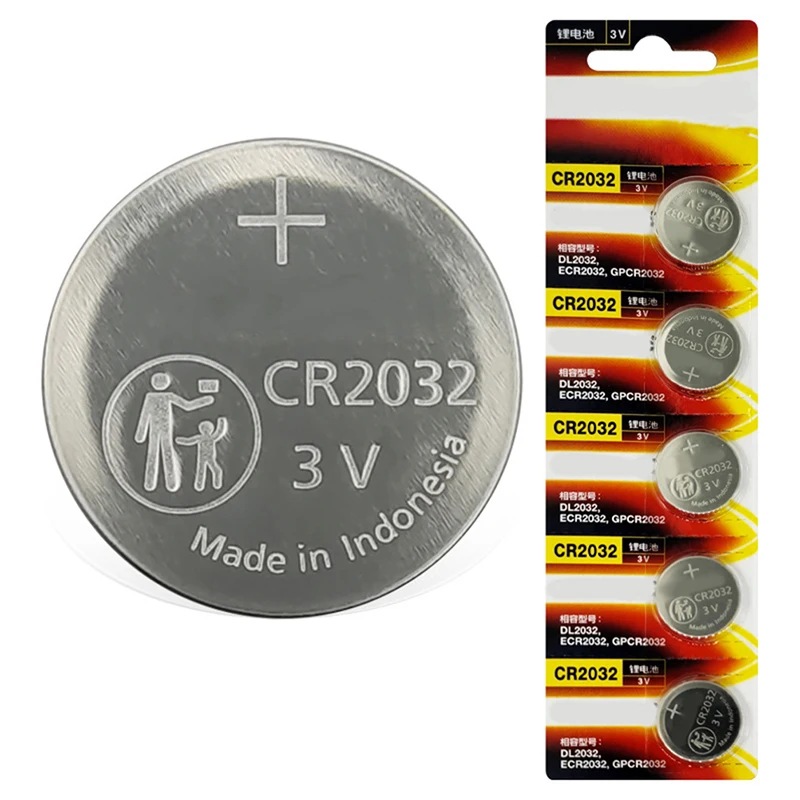 

5PCS PANASONIC CR2032 CR 2032 3V Lithium Battery For Watch Calculator Clock Remote Control Toys Button Coins Cell Original