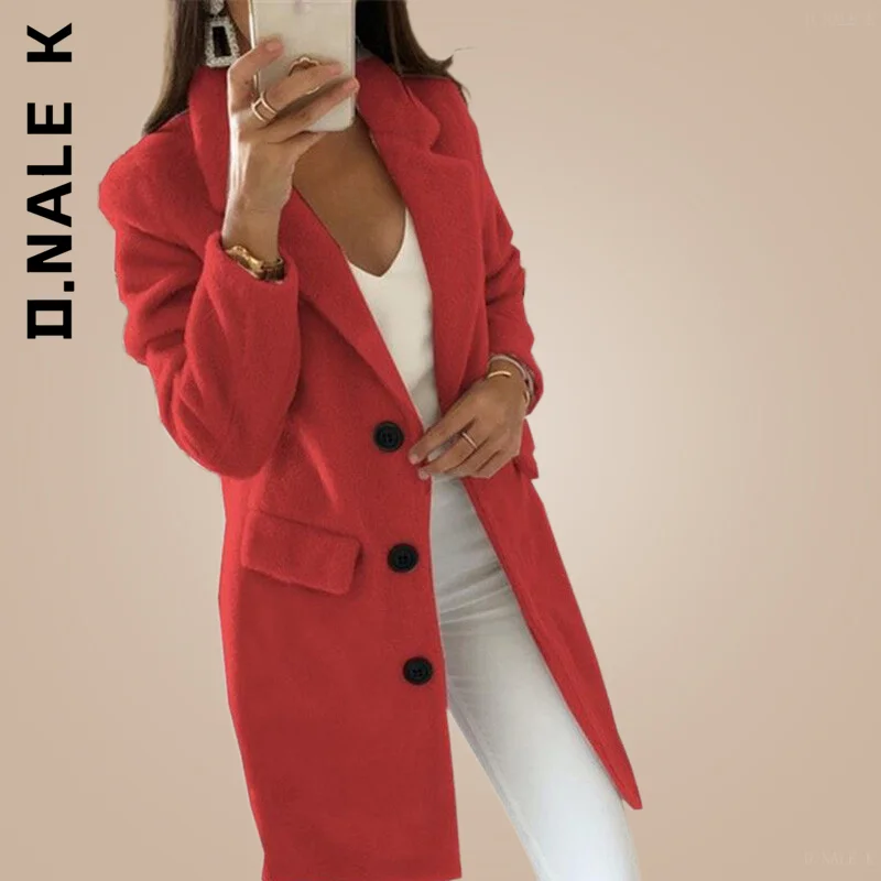 

Winter Jacket Elegant Women Stylish Women's Jacket Loose Coat Snow Wool Coat Casual Classic Female Tops Clothes Women