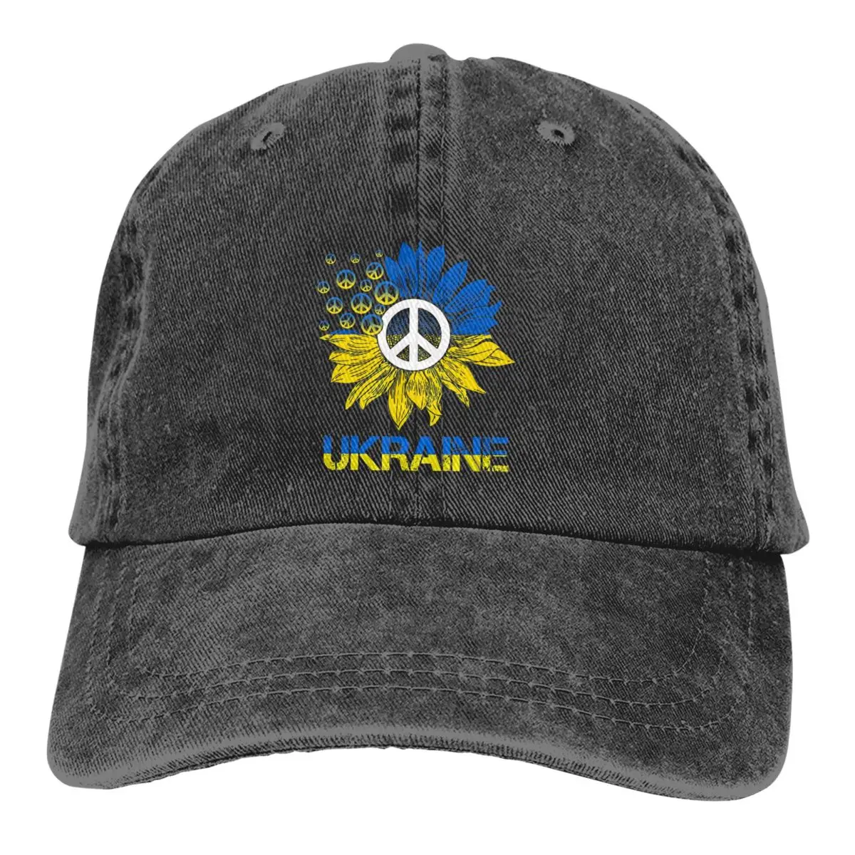 Paz para Ucrania Sunflower1, gorras de béisbol con visera, sombreros para sombra de Sol para hombres y mujeres