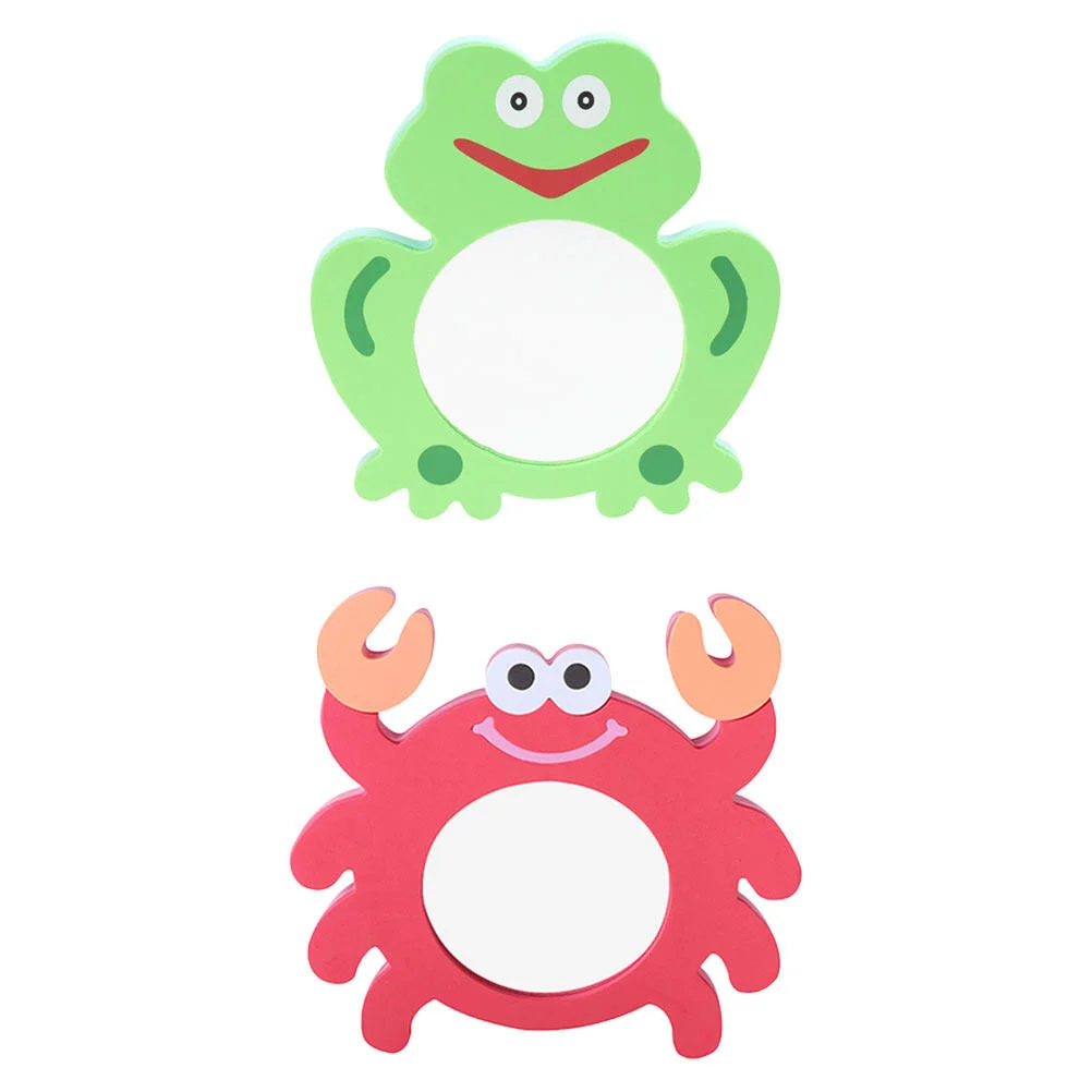 

2pcs Mirror Bath and Shape Bathing Toys Funny Bath Time Toys for Kids Toddler Infants