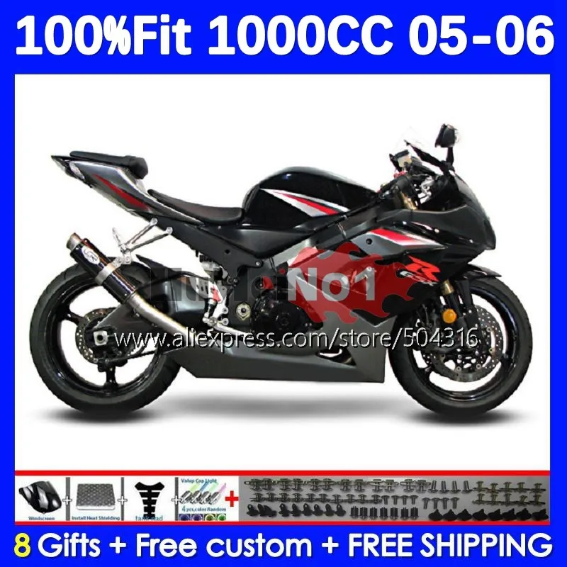 

Injection For SUZUKI GSXR-1000 GSXR 1000 1000CC 21No.93 black glossy GSX-R1000 GSX R1000 05 K5 GSXR1000 05 06 2005 2006 Fairing