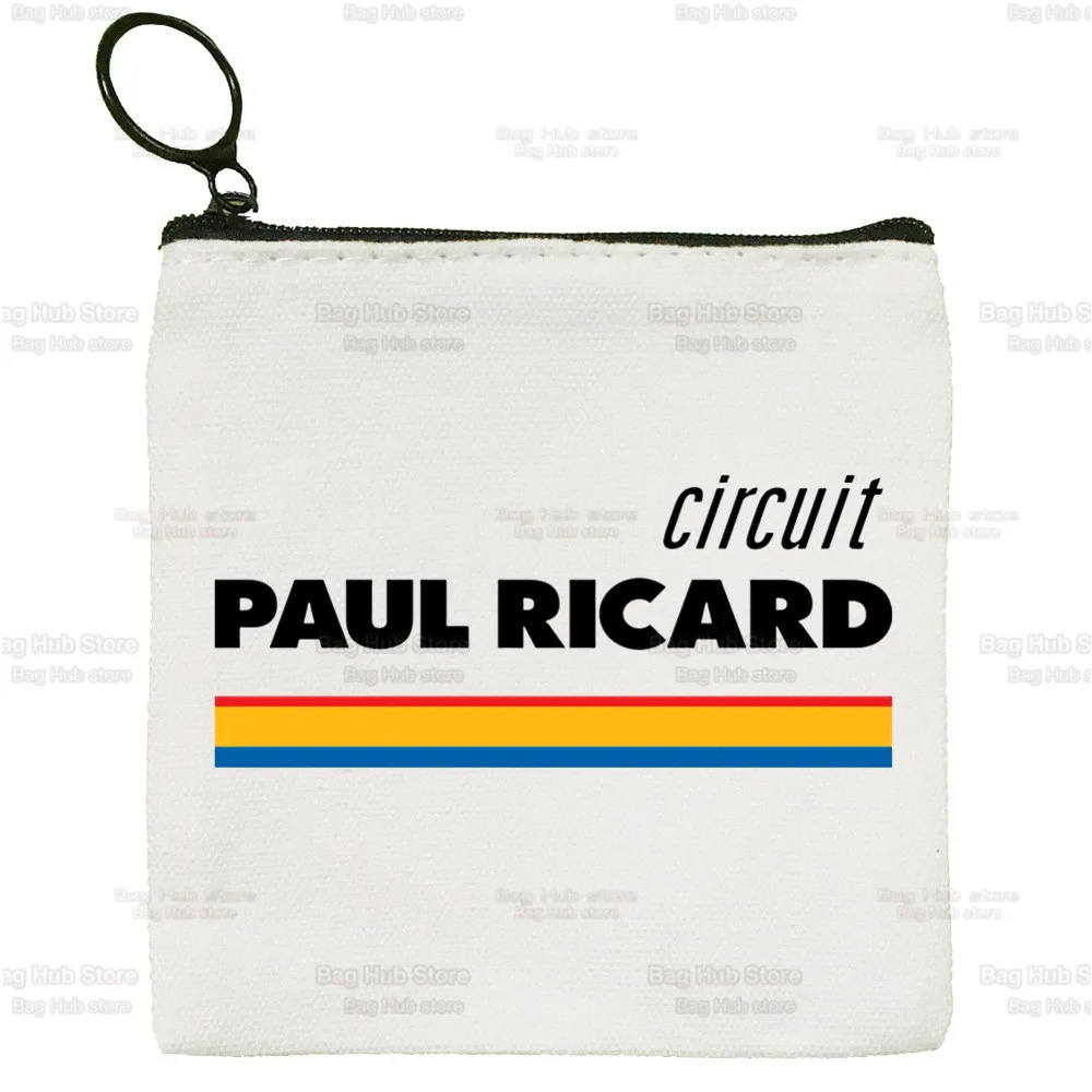 Ricard Small Square Bag Coin Purse Storage Small Bag RICARD Card Bag Key Bag Coin Clutch Bag Zipper Key Bag