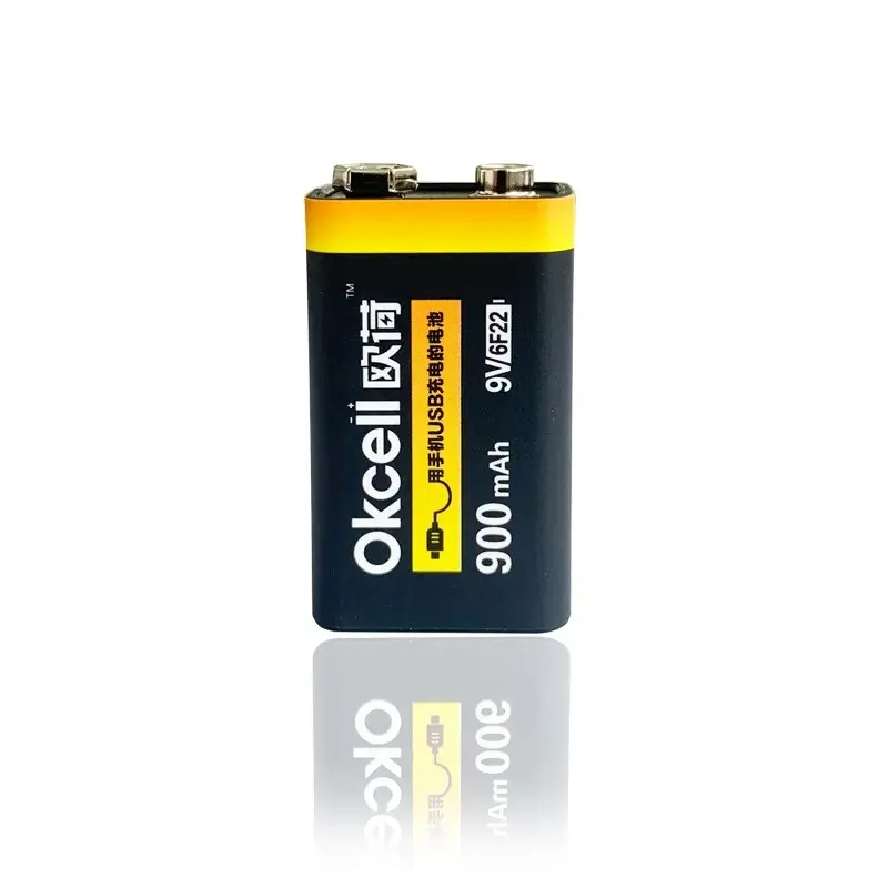 

Okcell 9v Rechargeable Battery 900mah Usb Portable Micro Usb Batteries For Rc Helicopter Model Microphone Bateria