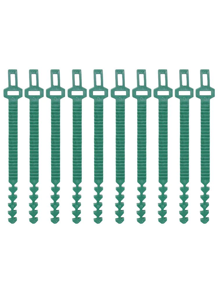 

10 шт., многоразовые пластмассовые стяжки для растений