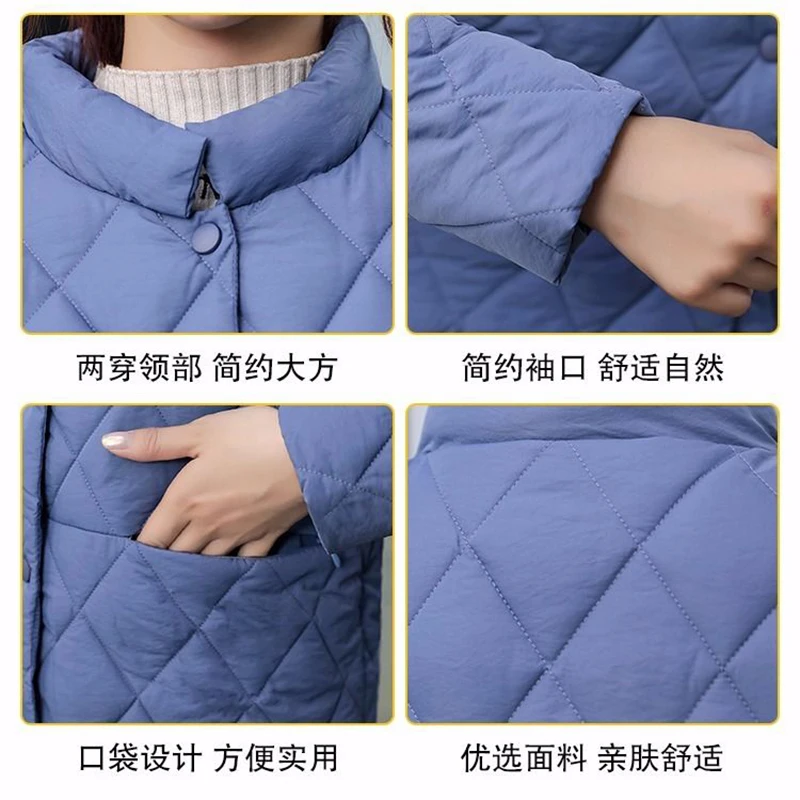 Korean Women's Jacket Thin Coat 2022 Autumn/Winter Short Women's Clothing Long Sleeve Simple Casual Coat Women's Fashion