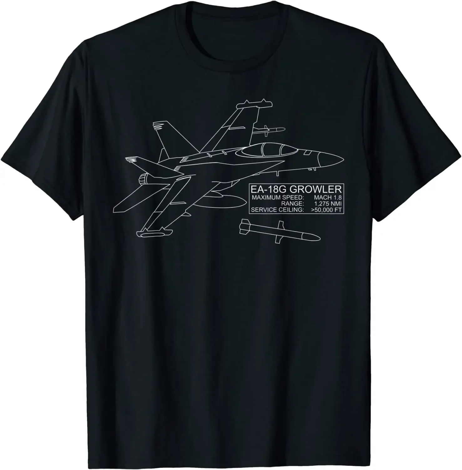 Футболка Growler EA-18G на базе American Carrier Electronic Warfare Aircraft. Новые повседневные футболки из