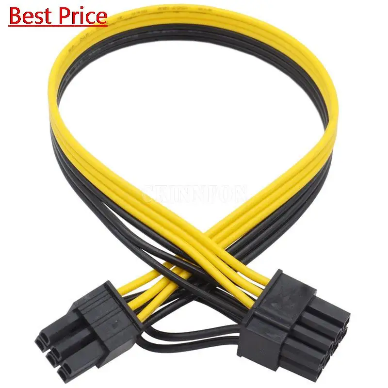 

100Pcs/lot 6pin to 8pin Server Power Conversion Board Cable 6p to 6 + 2p Graphics Card Cable 18awg Tinned Pure Copper Flat Cable