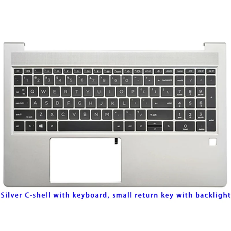 Фото Подходит для ноутбука EliteBook 650 G10: верхняя крышка ЖК-экрана, рамка экрана, подставка для рук, нижняя крышка, клавиатура, петли, серебристые крышки ABCD №5