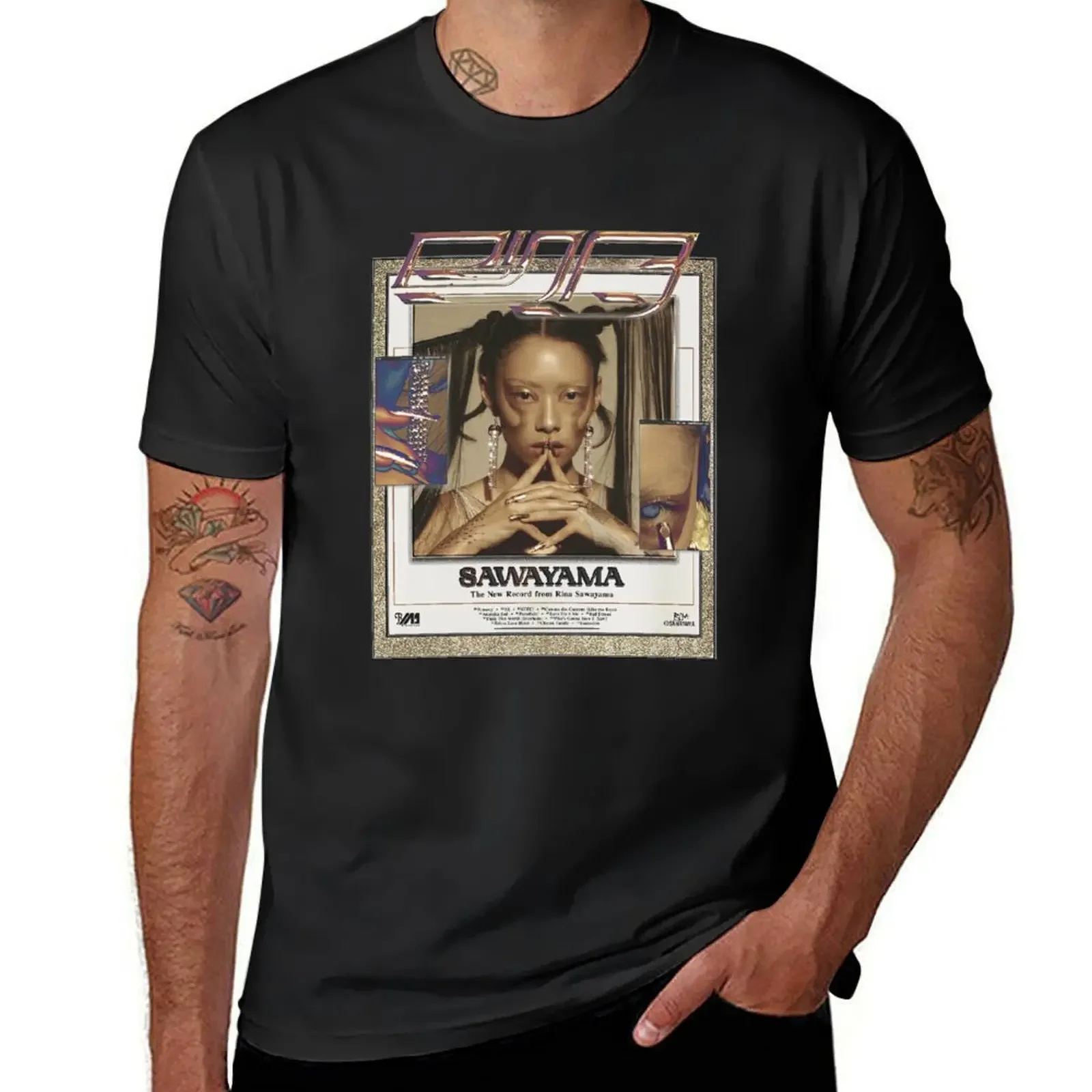 Футболка rina sawayama merch летние топы футболки аниме мужские