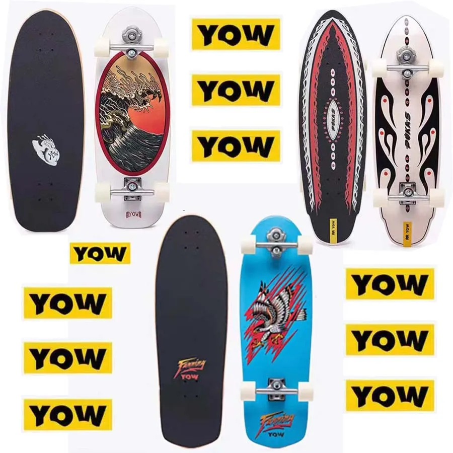Фото Land Surf YOW скейтборд лонгборды целые комплекты хорошее качество пружинная система с подшипниками колес грузовиков и инструментом №2