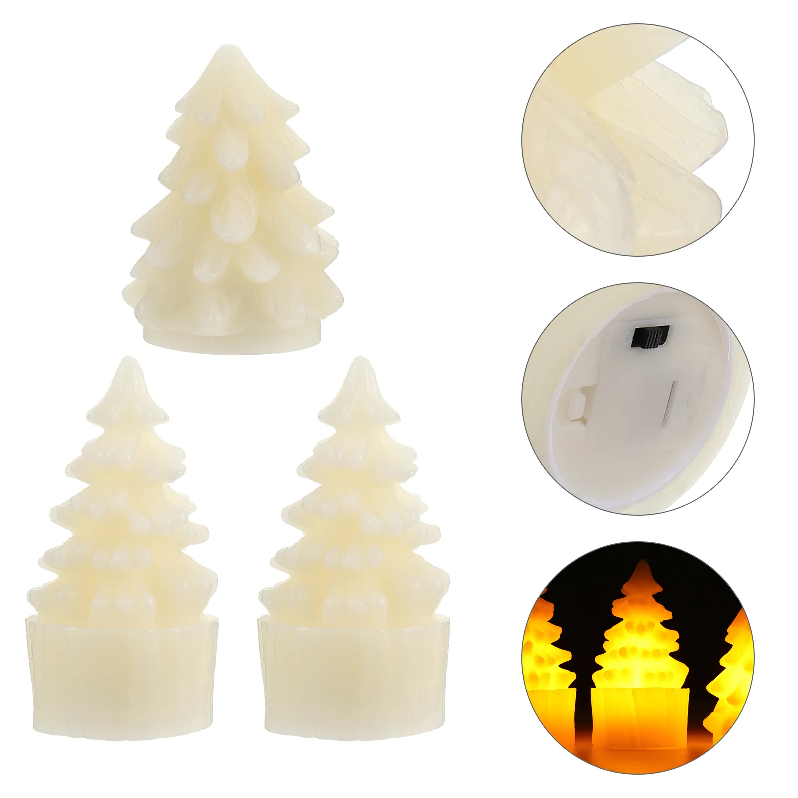 Электронный свет фестивальной лампы 3 шт. декоративная ночная светодиодная