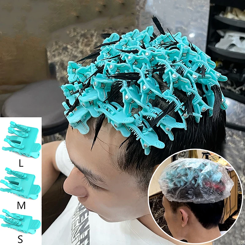 3 шт. S/M/L многоразовые заколки для завивки волос зажимы мужчин парикмахерская