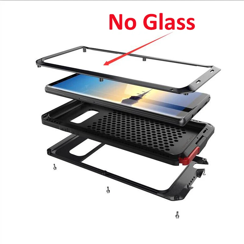 Luxury Armor Metal Heavy Duty Protection Case for Samsung Galaxy S22 S21 S7 Note 20 10 9 8 Edge S8 S9 S10 Plus Shockproof Cover