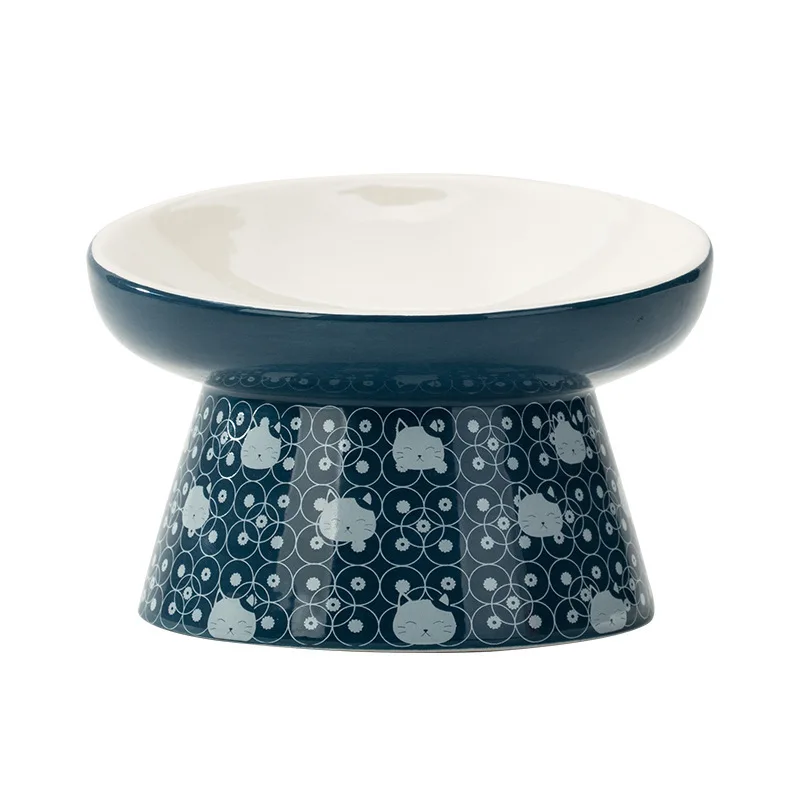 

Wholesale Ceramic Dog Bowl Double Food Bowl Cat Feeder Protect Cervical Spine Cat Water Ceramic Bowl Cat Drinking Pet Supplies