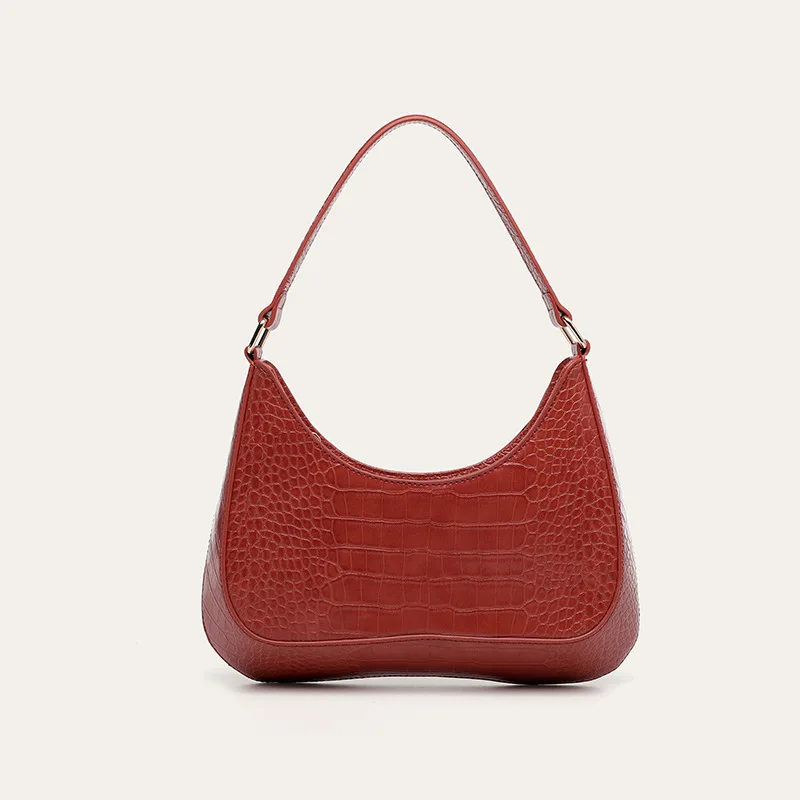 

Crocodile Pattern Women's Handbags Light Luxury Designer Brand Underarm Bag Fashion Chic Female Clutch Bags Sac De Luxe Femme