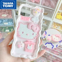 takara tomy new hello kitty for iphone 13 pro 13 pro max custom case for iphone 12 12 pro 12 promax cream glue mobile phone case
