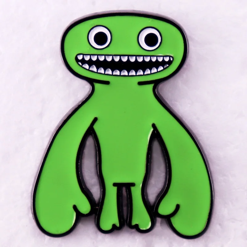 Зеленая крупная эмалированная заколка Джоша из игры банбан