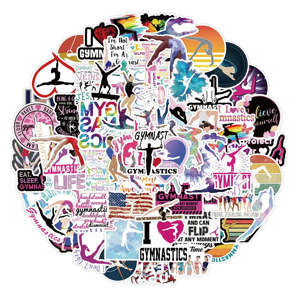 10/30/50/100 шт. цветные водонепроницаемые наклейки для гимнастики наклейки граффити наклейки для детей «сделай сам» Скрапбукинг телефон бутылка для воды планшет