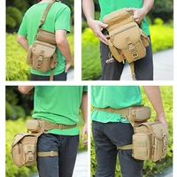 military tactical drop leg bag tool fanny thigh pack hunting bag waist pack motorcycle riding men military molle waist packs