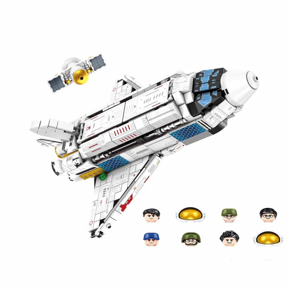 

Creative Assemble Aerospace Series 8 in 1 Space Shuttle Space Rocket Model Doll Kit Building Boy Toys Christmas Gift For Childre