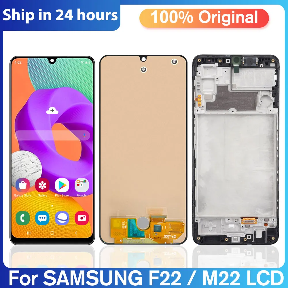 

6.4" Original LCD For Samsung Galaxy F22 Lcd Display Touch Screen Digitizer Assembly For Samsung M22 M225 M225F/DS M225 F22 LCD