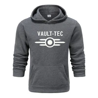 2022 spring hoodies men fashion vault tec logo gaming video game fallout print casual apparel hoodies sweatshirts men outerwear