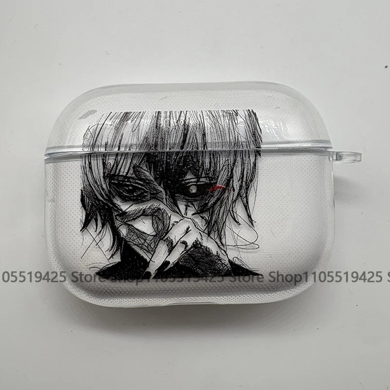 Фото Новый чехол для наушников Anime Tokyo Ghoul Ken для Airpods 4-го, 3-го, 2-го поколений, Pro 3, Airpod 2, 3, 1. Защитный аксессуар-оболочка. №4