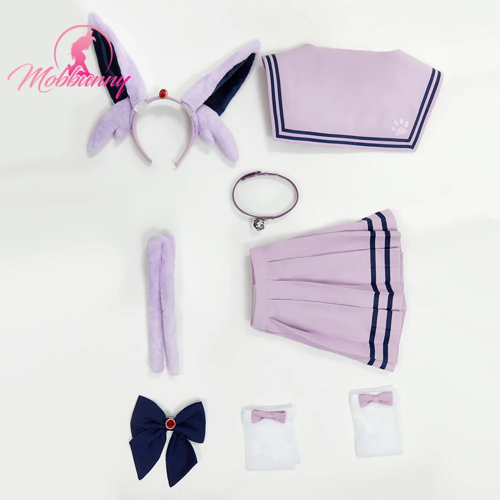 Костюм для отдыха Mobbunny PM фиолетовый боди Матросская униформа плиссированная