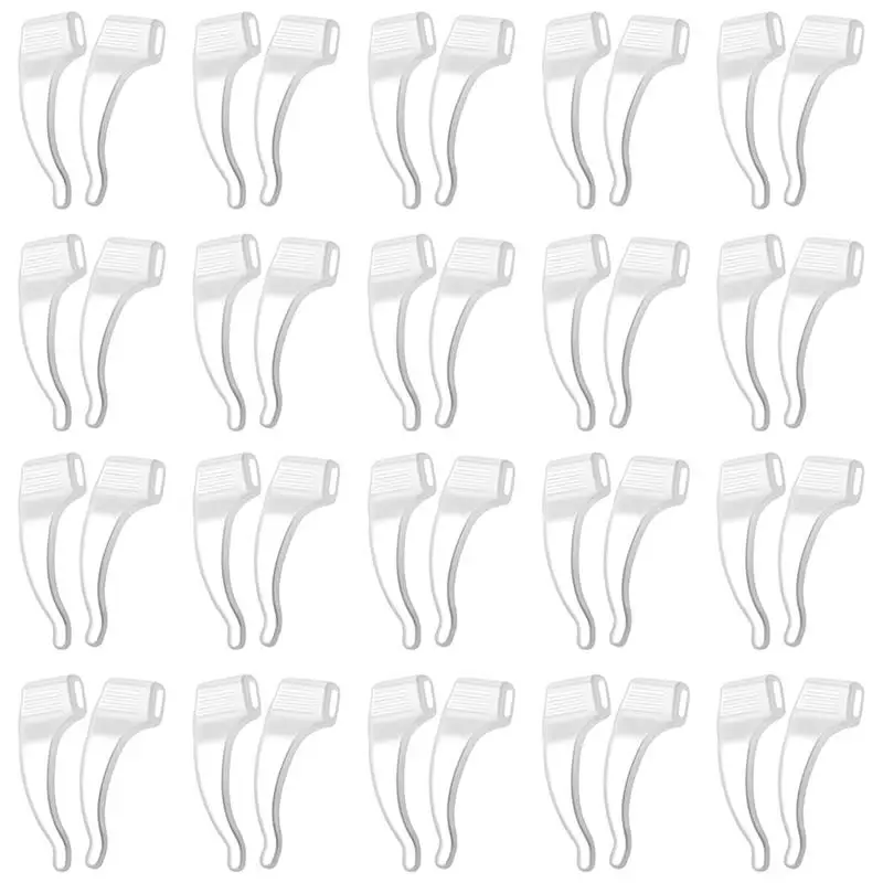 

50 Pairs Eyeglasses Ear Grips Anti-Slip Glasses Ear Holders Eyeglasses Ear Hooks Anti-Slip Ear Hook Ear Hook Ear Clip Ear Sleeve