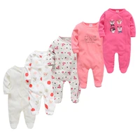roupas bebe de baby footed sleepwear newborn playsuit spring full sleeve jumpsuit infant footies solid color bottoming clothes