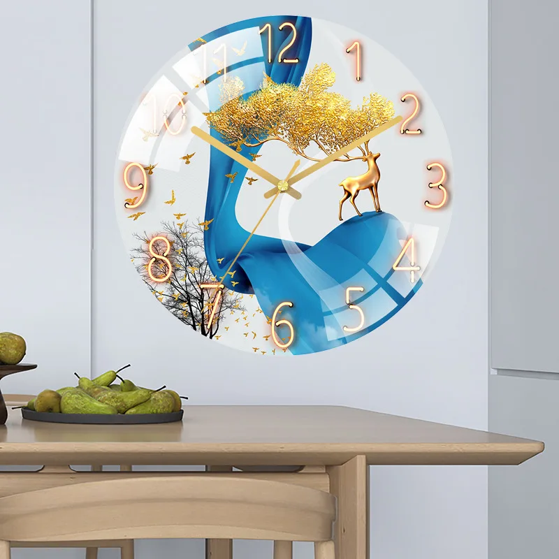 

12 Inch Stylish Wall Watches Art Mural Home Design Silent Clock Mechanism Decor Accessories Living Room Bedroom Office Wanduhr